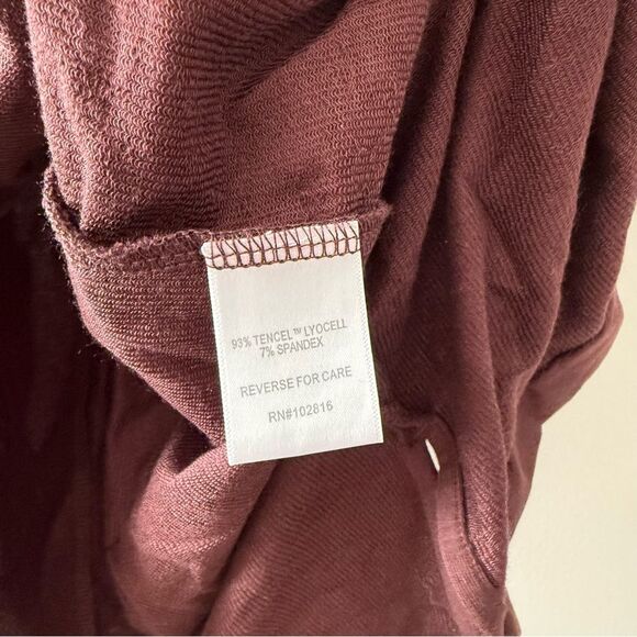 Garnet Hill Turtleneck Knit Midi Dress‎ Brown M - Picture 5 of 6